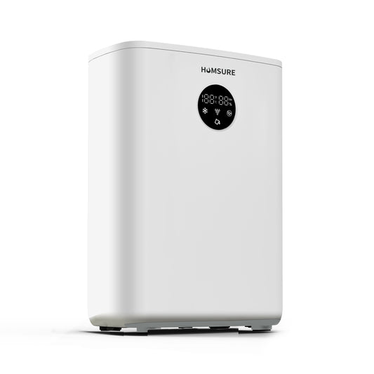 Humsure Electronic Dehumidifiers Are Suitable For Small Bedrooms, Closets, Bathrooms, And More. One Click Switch For Intelligent Dehumidification.