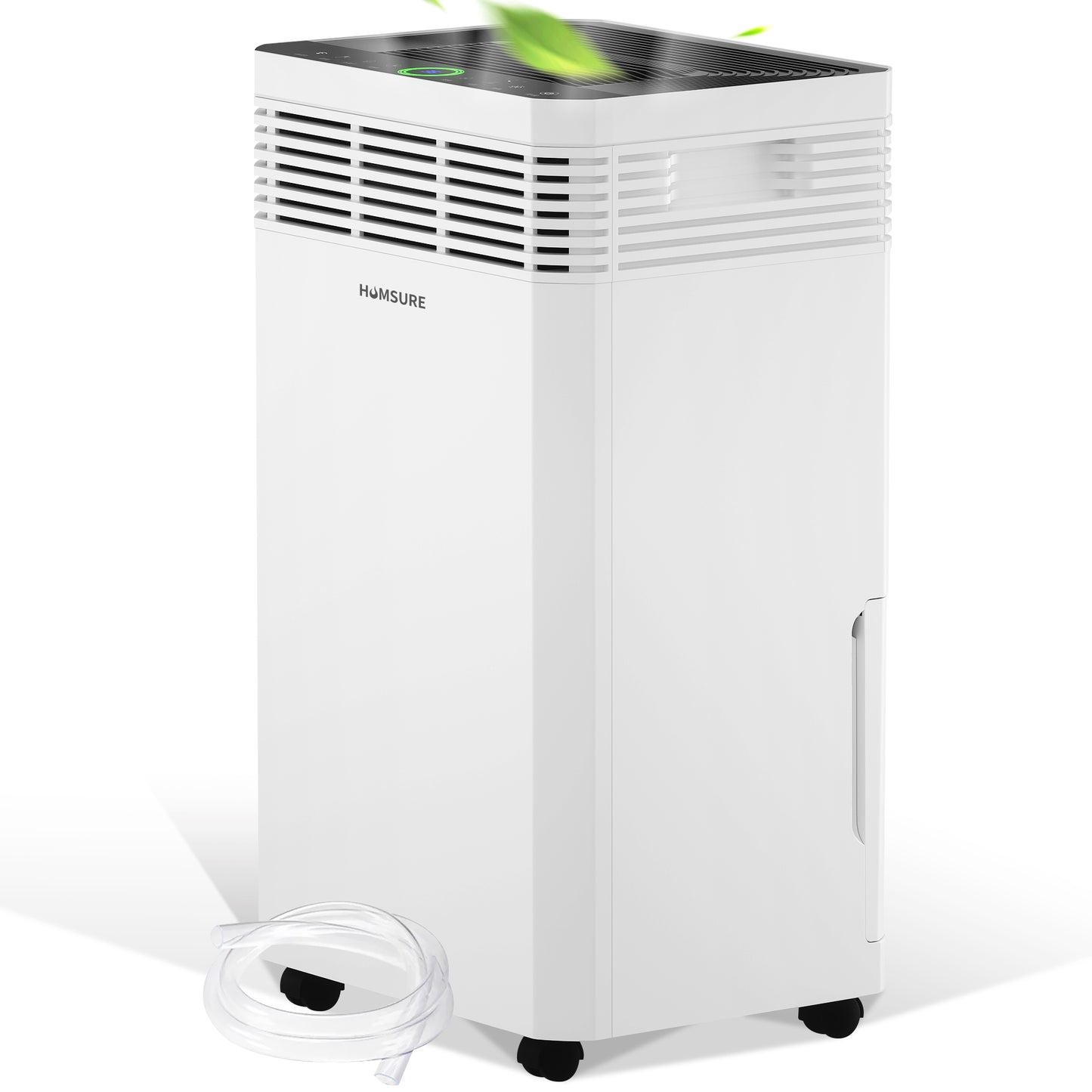 HUMSURE Dehumidifier (DOE Rating 49 pints/day) 120 Pint Max for 8000 Sq ft Commercial Home Dehumidifier with Pump, Basement High Capacity Dehumidifier with Drain Hose (95 ℉, 95% RH)